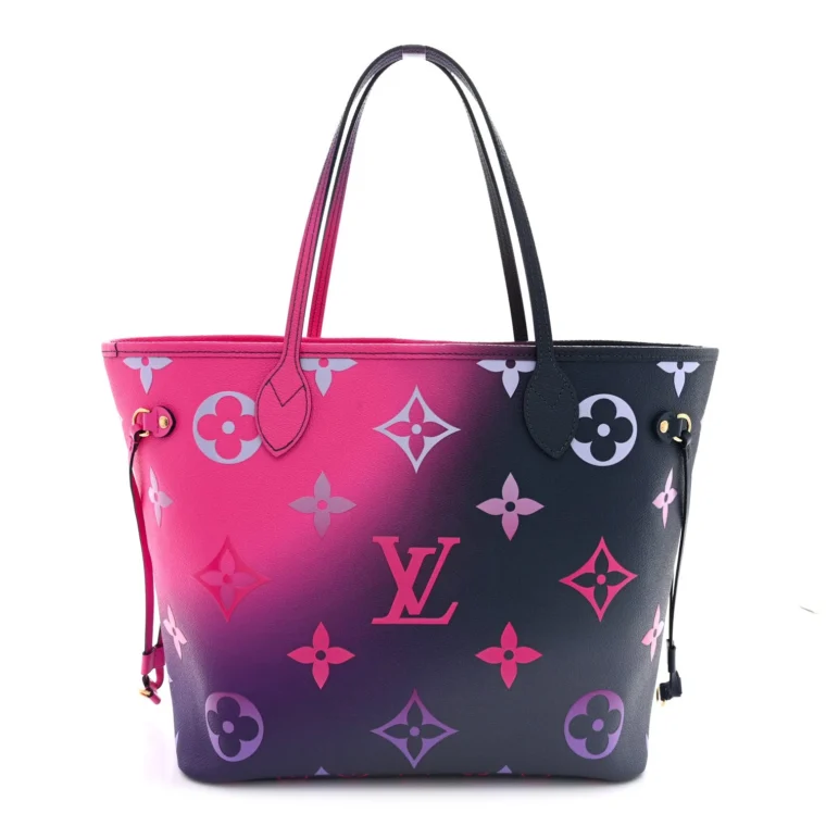 Louis Vuitton Monogram Giant Spring In The City Neverfull MM Midnight Fuchsia for Sale