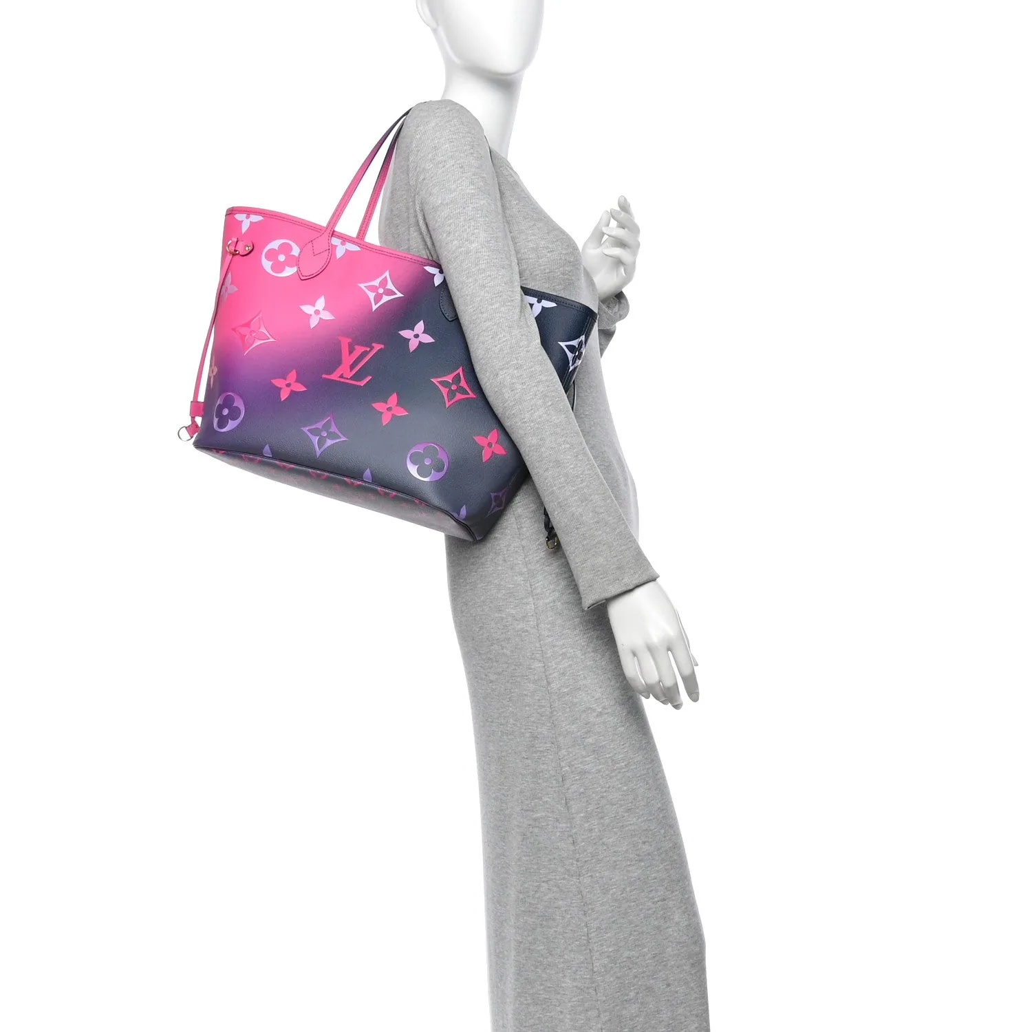Louis Vuitton Monogram Giant Spring In The City Neverfull MM Midnight Fuchsia – photo 2