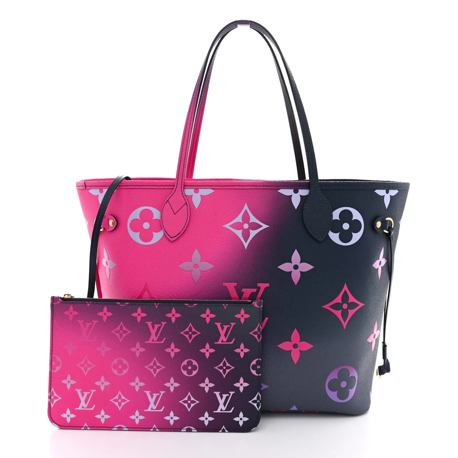 Louis Vuitton Monogram Giant Spring In The City Neverfull MM Midnight Fuchsia – photo 3