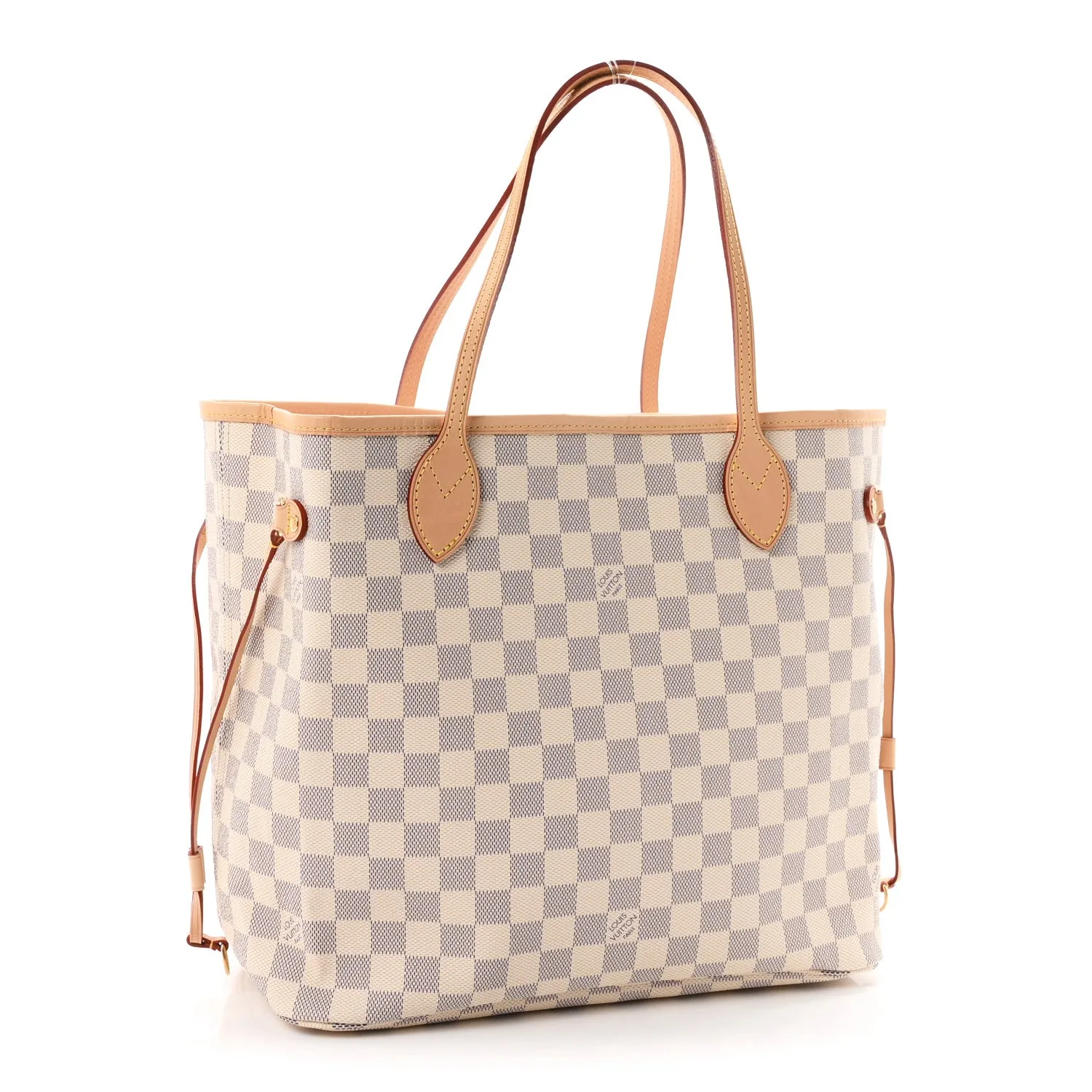Louis Vuitton Damier Azur Neo Neverfull MM Rose Ballerine – Excellent – photo 3