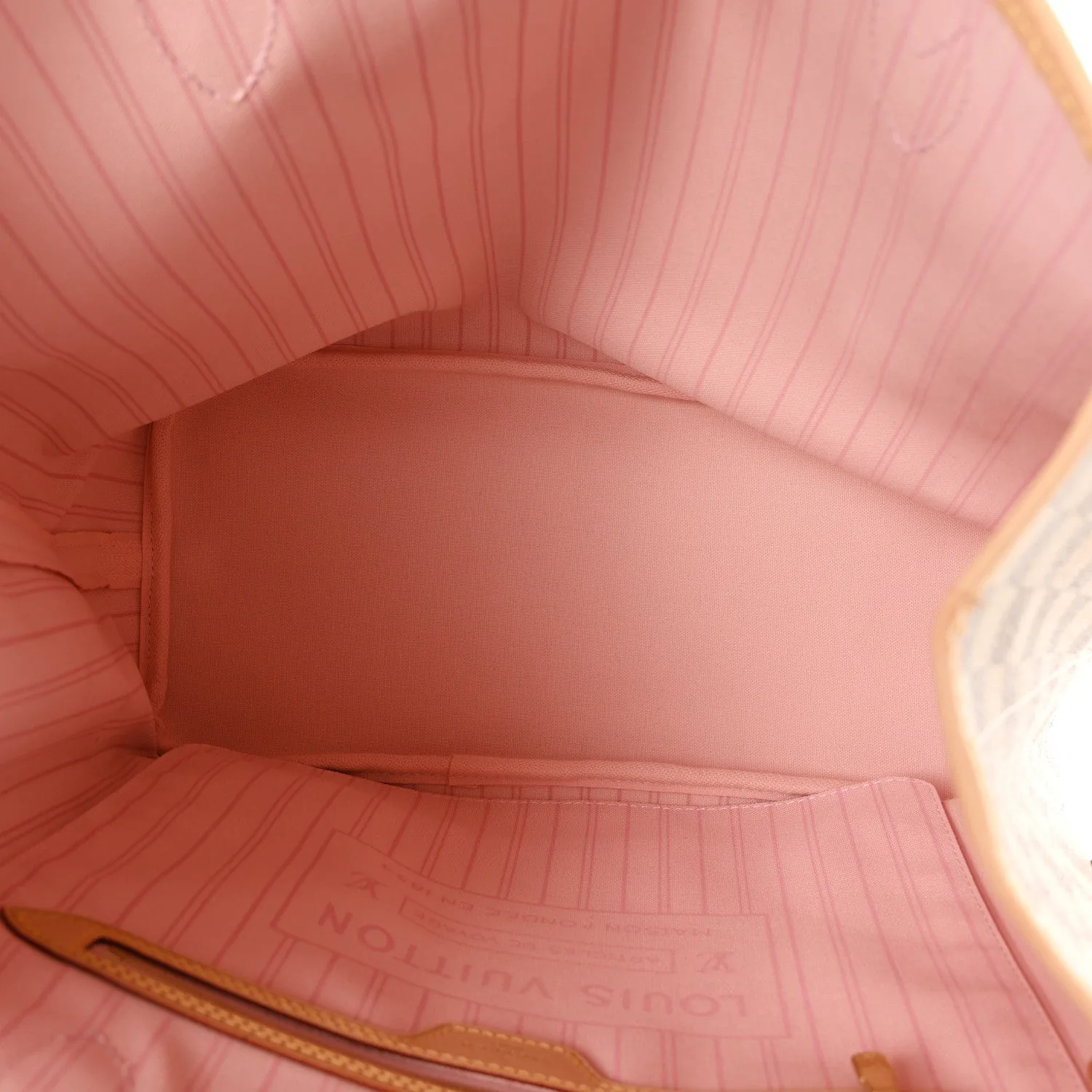 Louis Vuitton Damier Azur Neo Neverfull MM Rose Ballerine – Excellent – photo 5