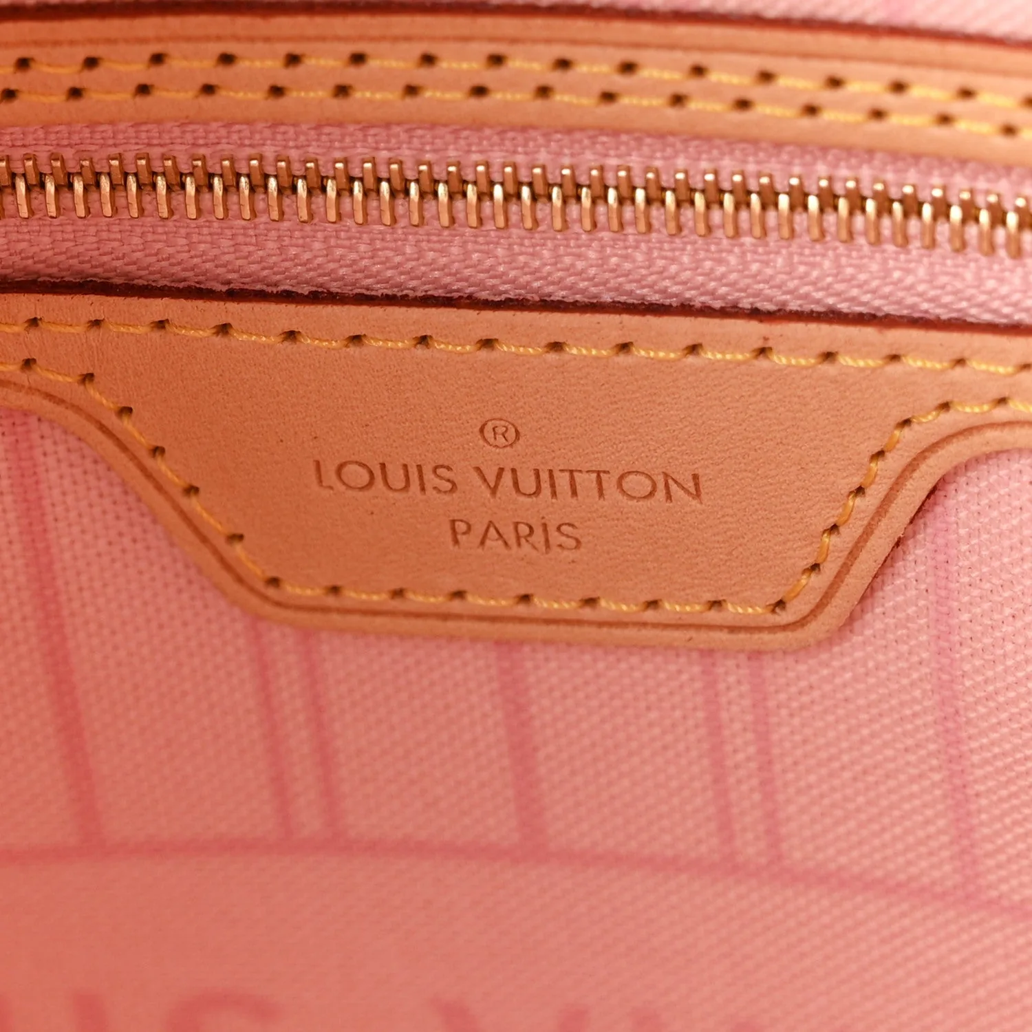 Louis Vuitton Damier Azur Neo Neverfull MM Rose Ballerine – Excellent – photo 6