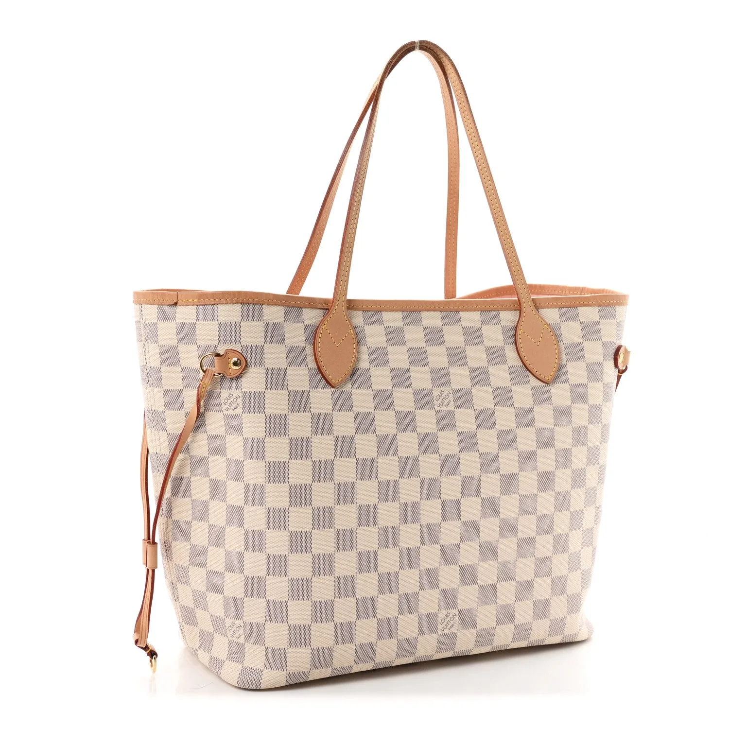 Louis Vuitton Damier Azur Neo Neverfull MM Rose Ballerine – Very Good – photo 3