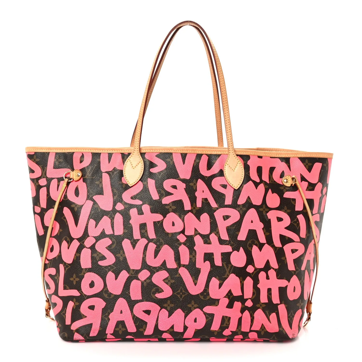 Louis Vuitton Monogram Graffiti Neverfull GM Fuchsia
